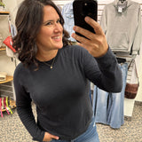 Black Everett Top Tops- Tees THREAD & SUPPLY