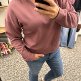 Rose Rib Martina V-Neck Pullover Top - Sweatshirt THREAD & SUPPLY