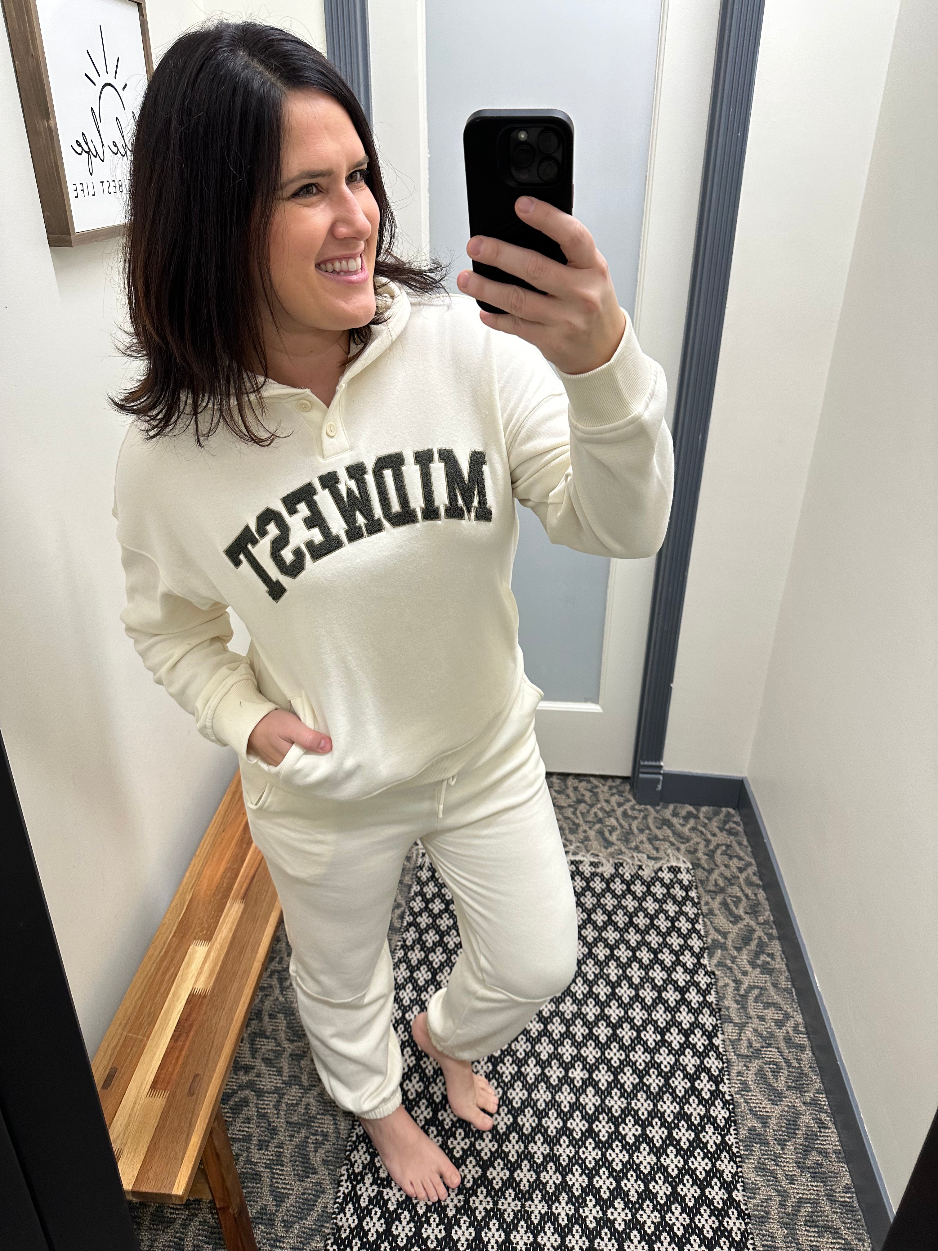 Ivory Katherine Joggers Bottoms- Joggers THREAD & SUPPLY