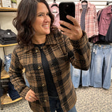 Brown Black Leah Coat Tops - Button Ups THREAD & SUPPLY