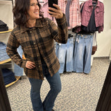 Brown Black Leah Coat Tops - Button Ups THREAD & SUPPLY