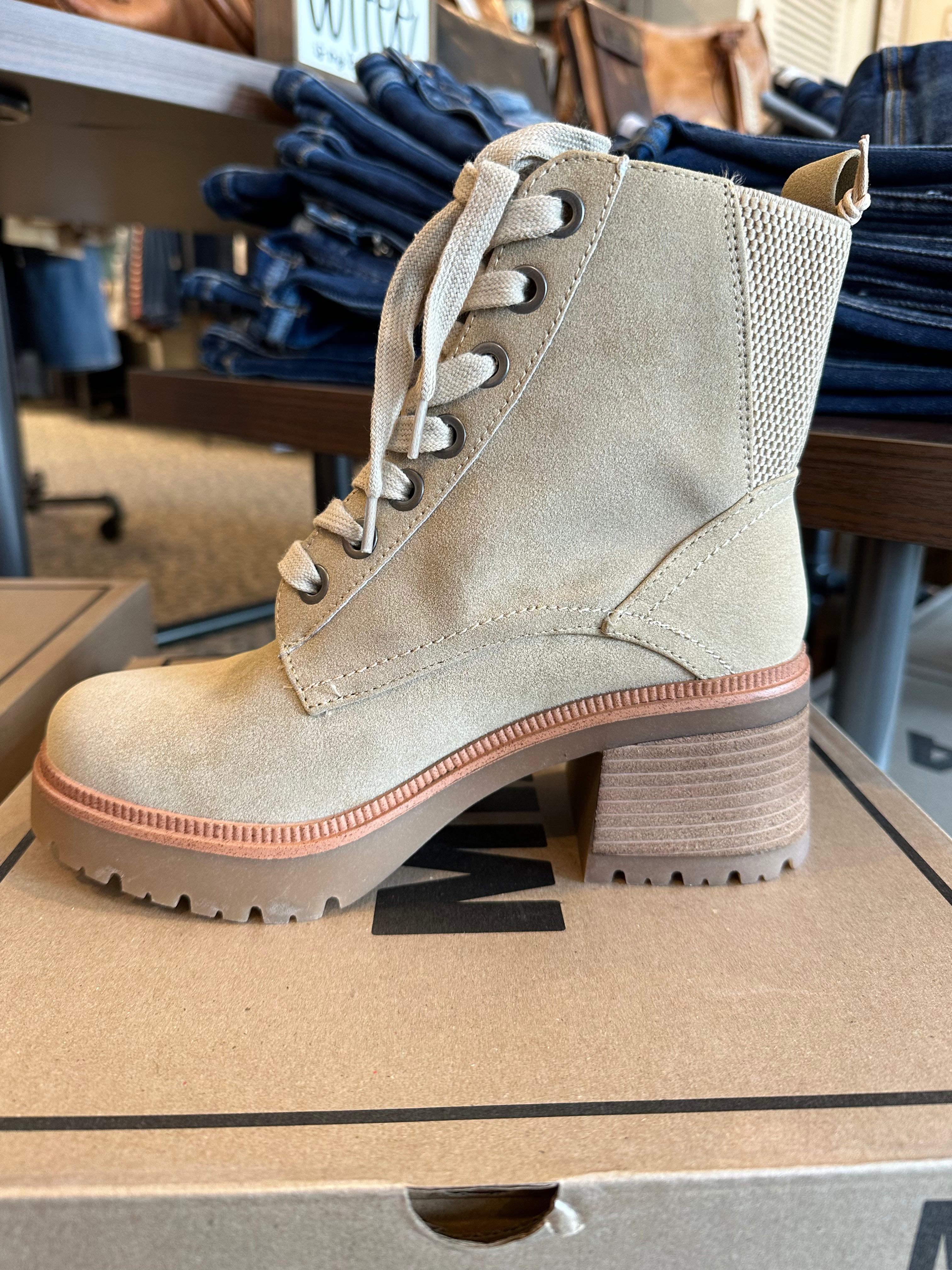 Idalia Lace up Lug Bootie (MIA) Shoes- Boots & Booties MIA