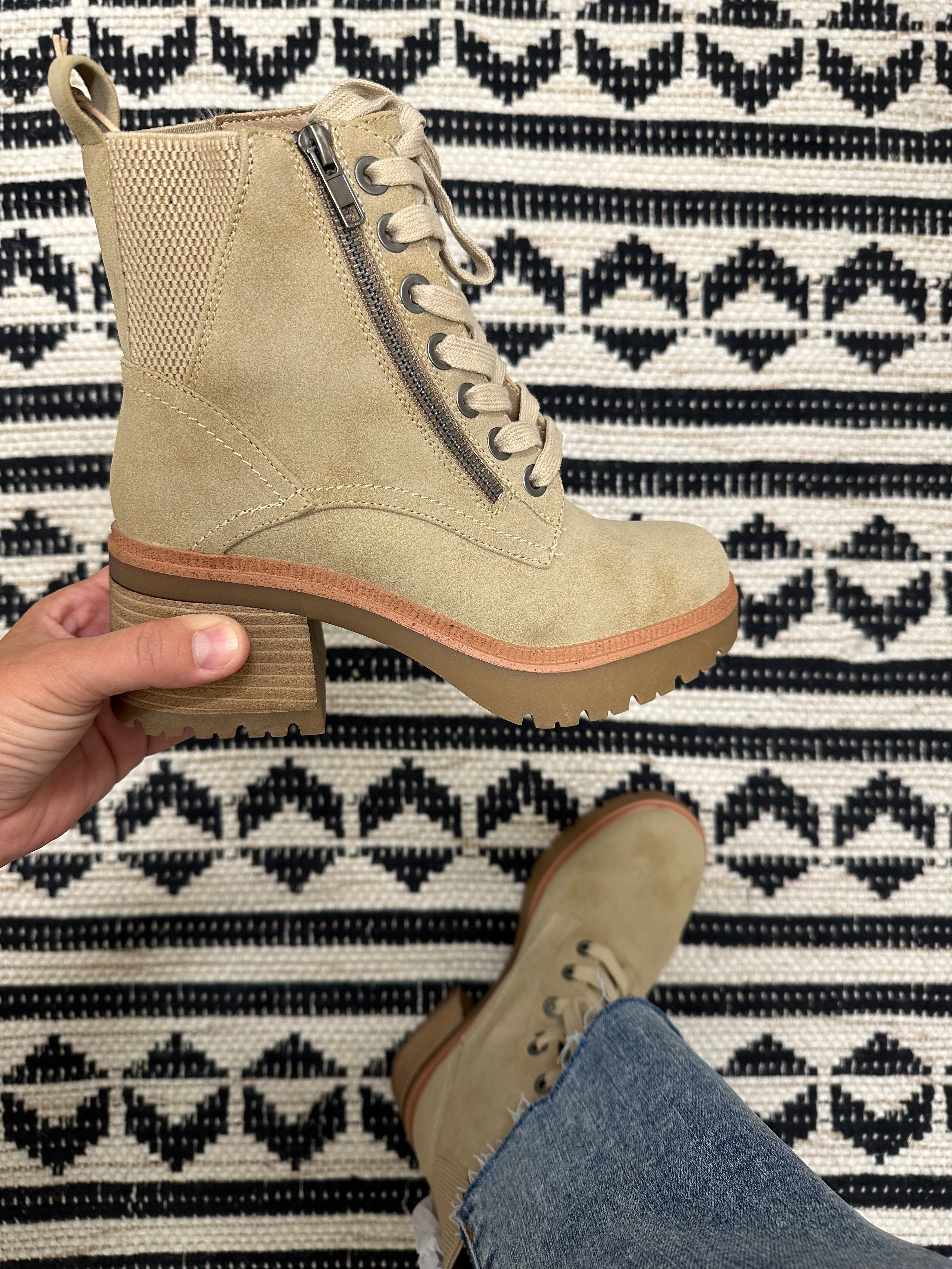 Idalia Lace up Lug Bootie (MIA) Shoes- Boots & Booties MIA