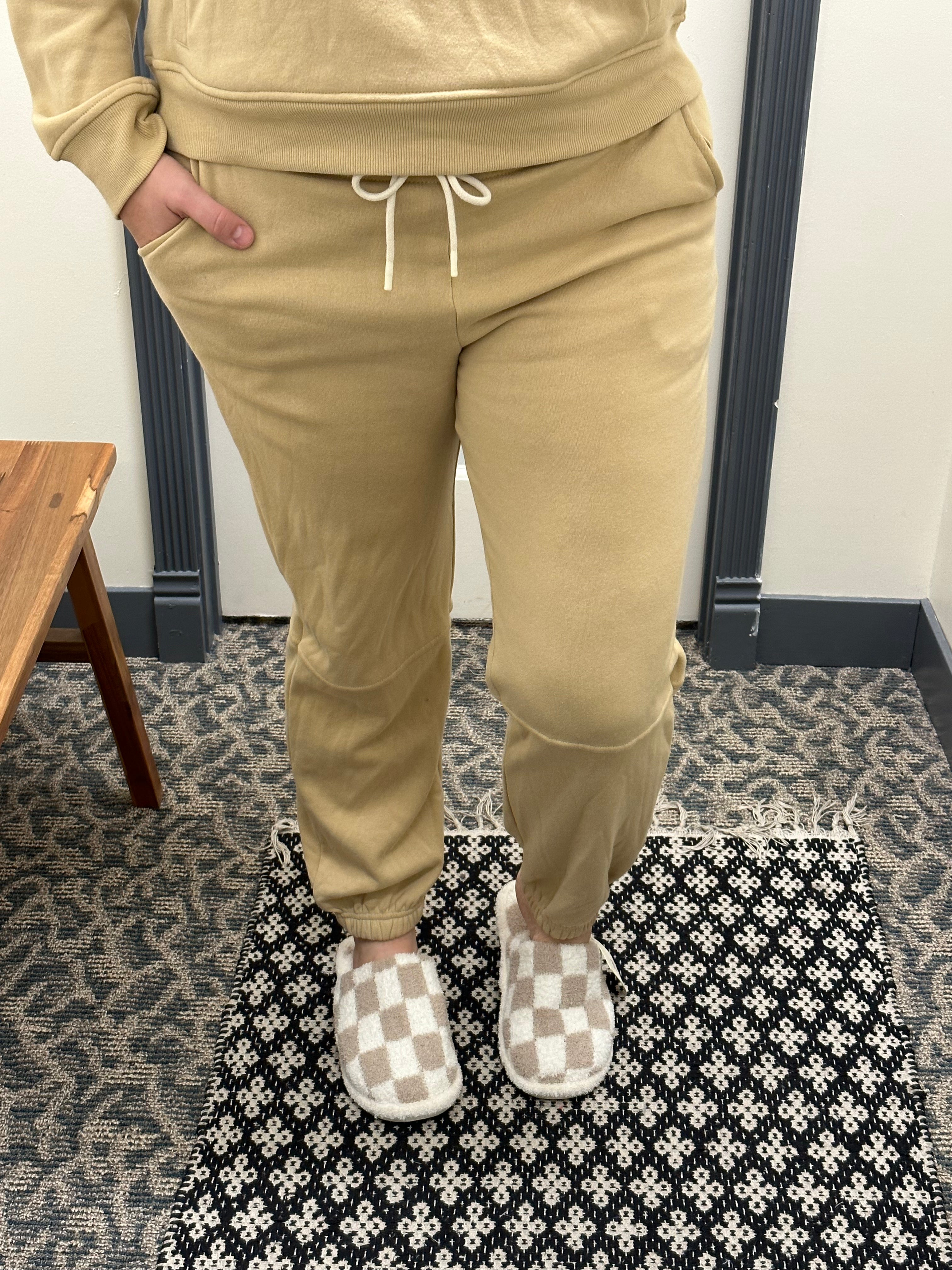 Sand Katherine Joggers Bottoms- Joggers THREAD & SUPPLY