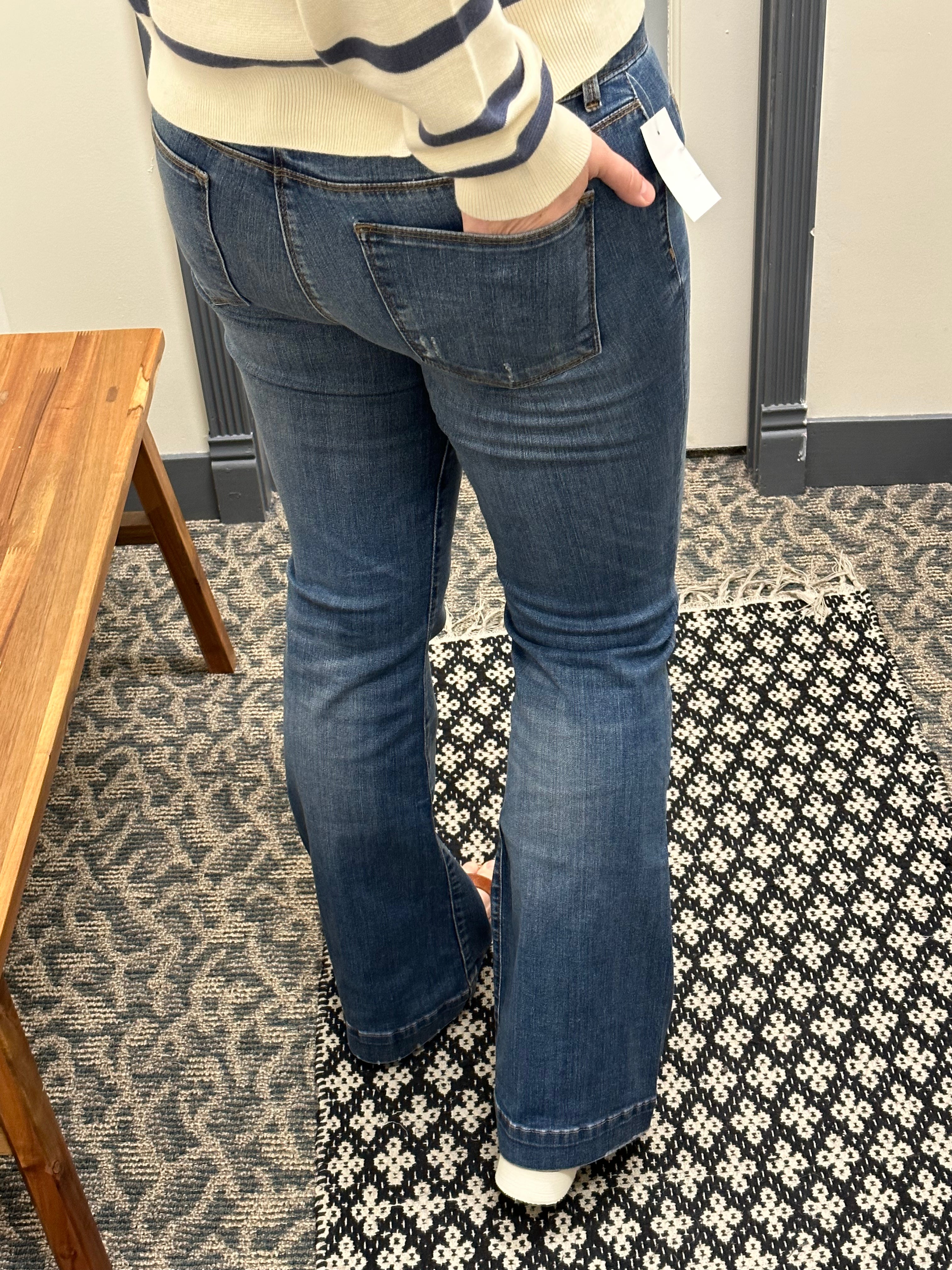 Stone Ana High Rise Flare (KUT) Bottoms - Pants KUT FROM THE KLOTH