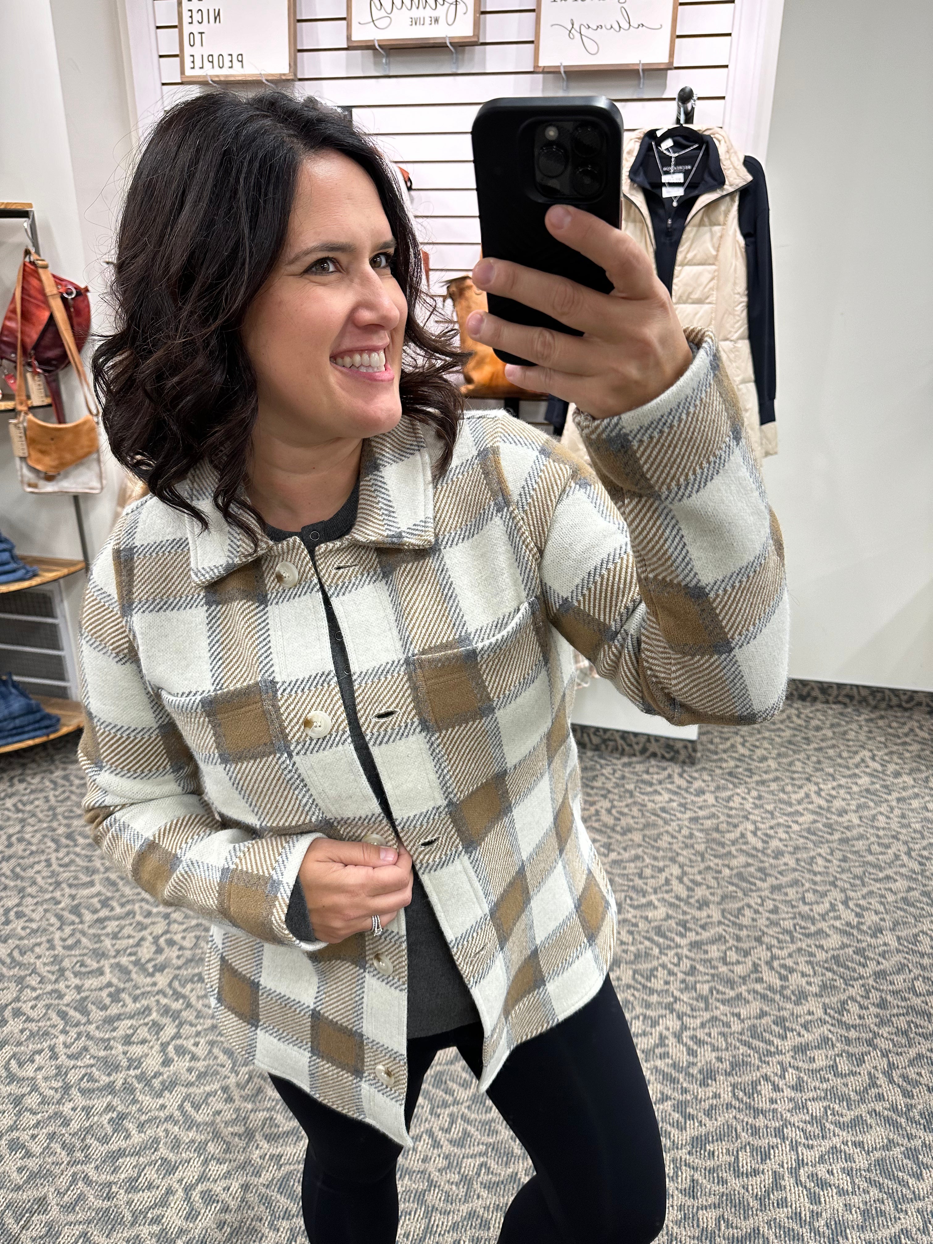 Cream Gray Bronze Leah Coat Outerwear- Jackets THREAD & SUPPLY