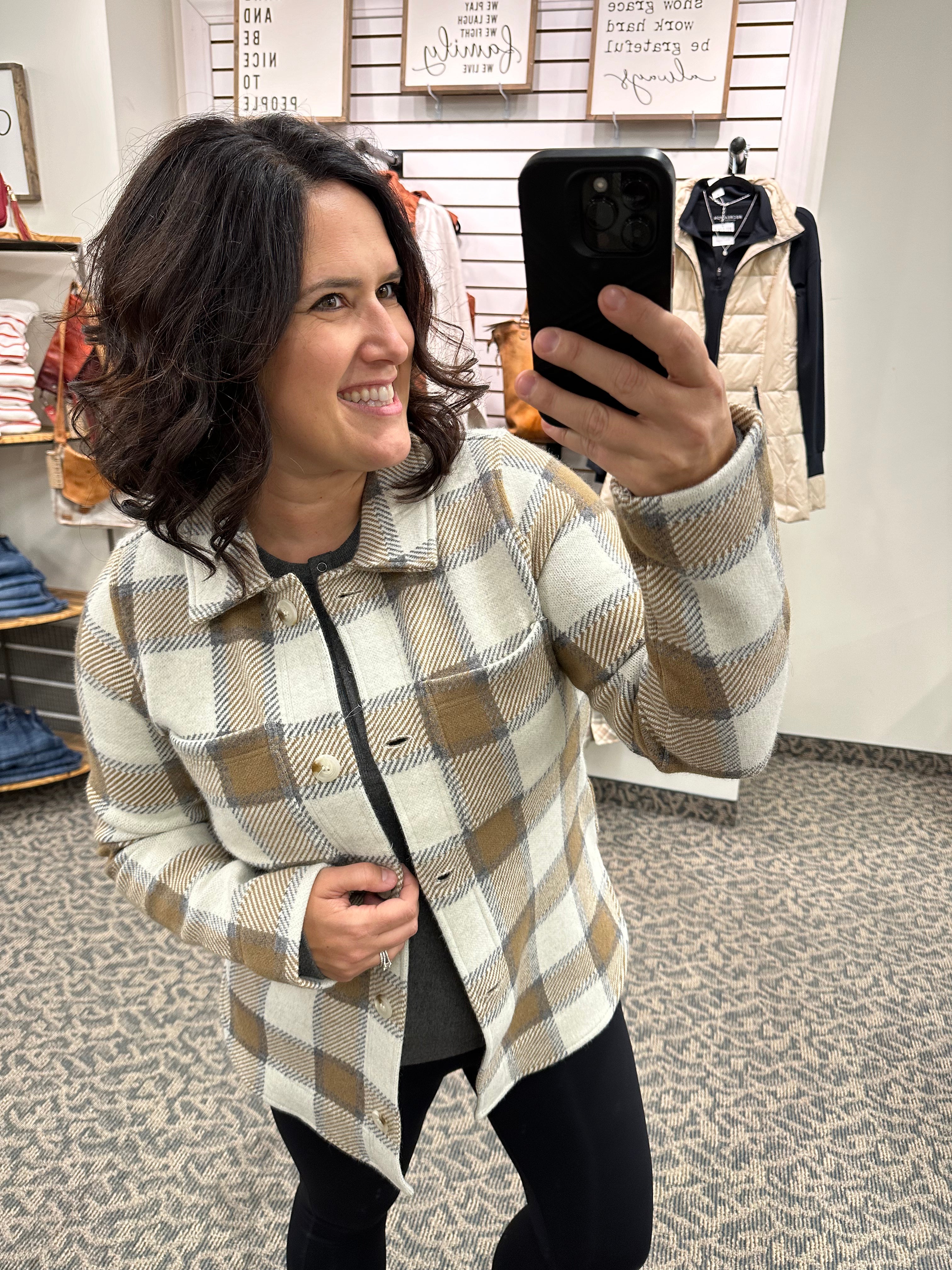 Cream Gray Bronze Leah Coat Outerwear- Jackets THREAD & SUPPLY