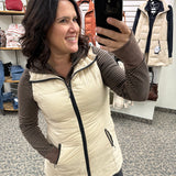 Long Bone Down Vest Outerwear - Vest Anorak