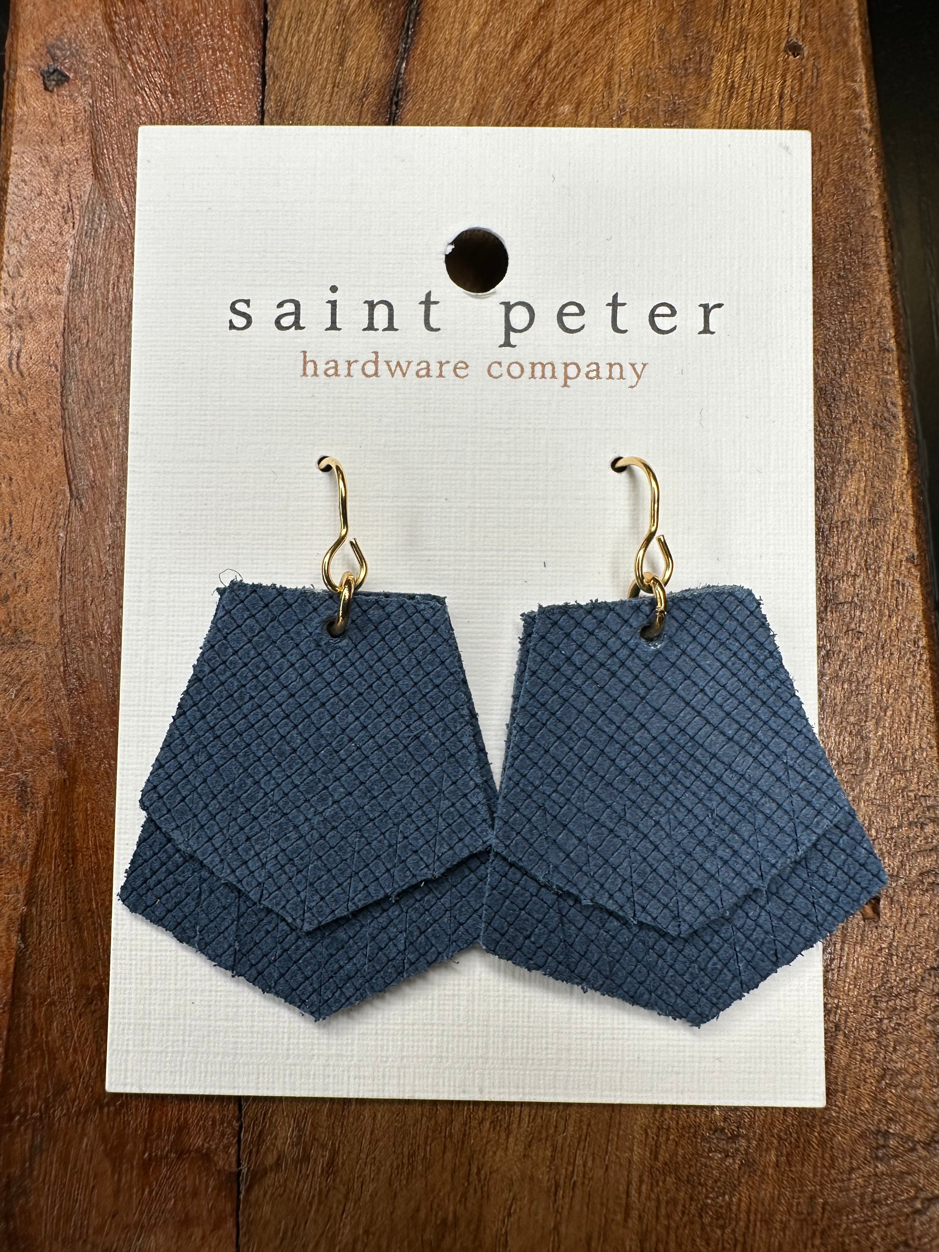 Blue Fringe Earrings Jewelry - Earrings St. Peter Hardware