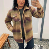 Eggplant Ombre Tullis Shacket Outerwear - Shacket THREAD & SUPPLY