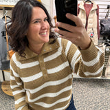 Camel Calliope Turtleneck Sweater Top - Sweater RD International