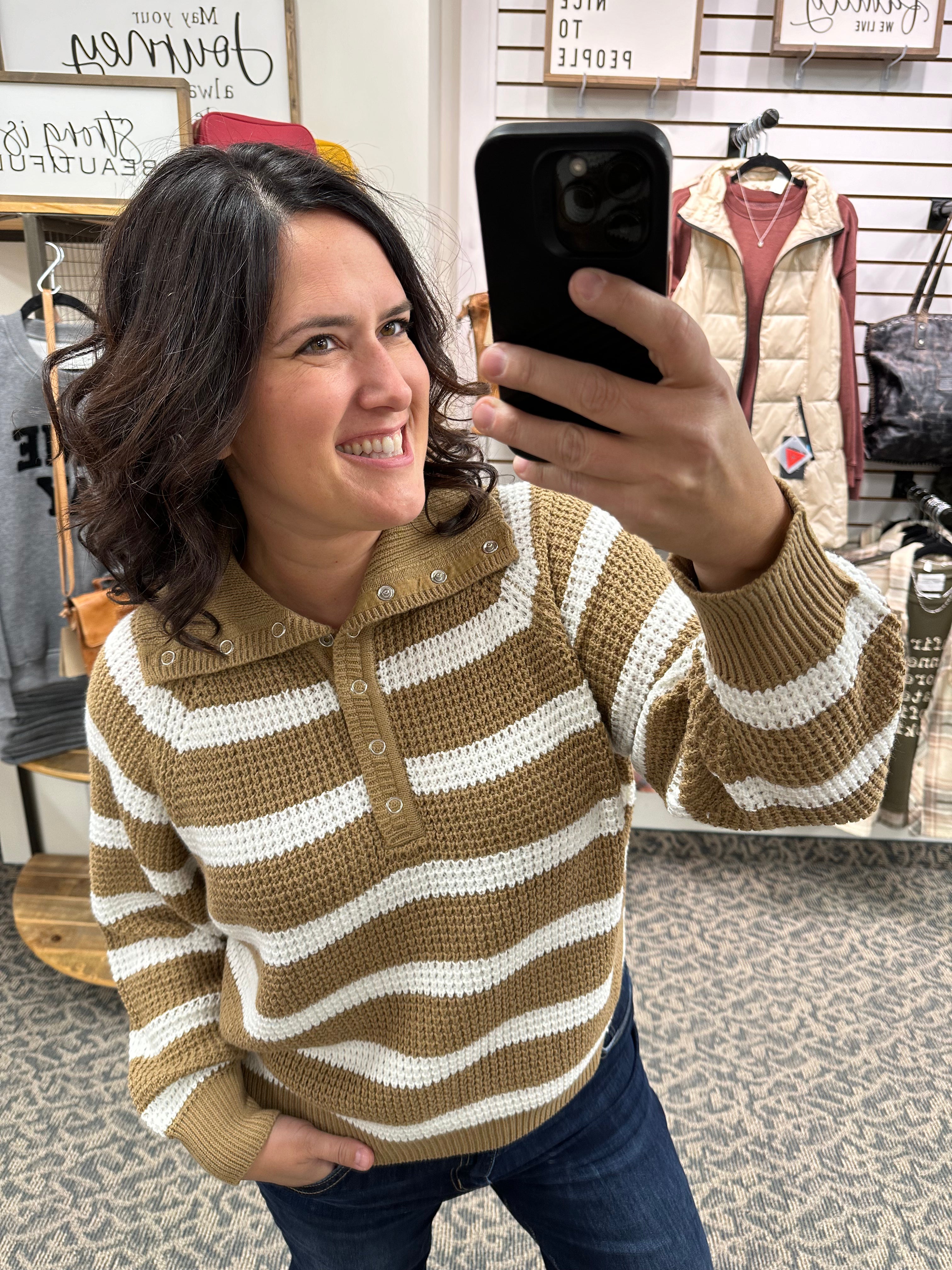Camel Calliope Turtleneck Sweater Top - Sweater RD International