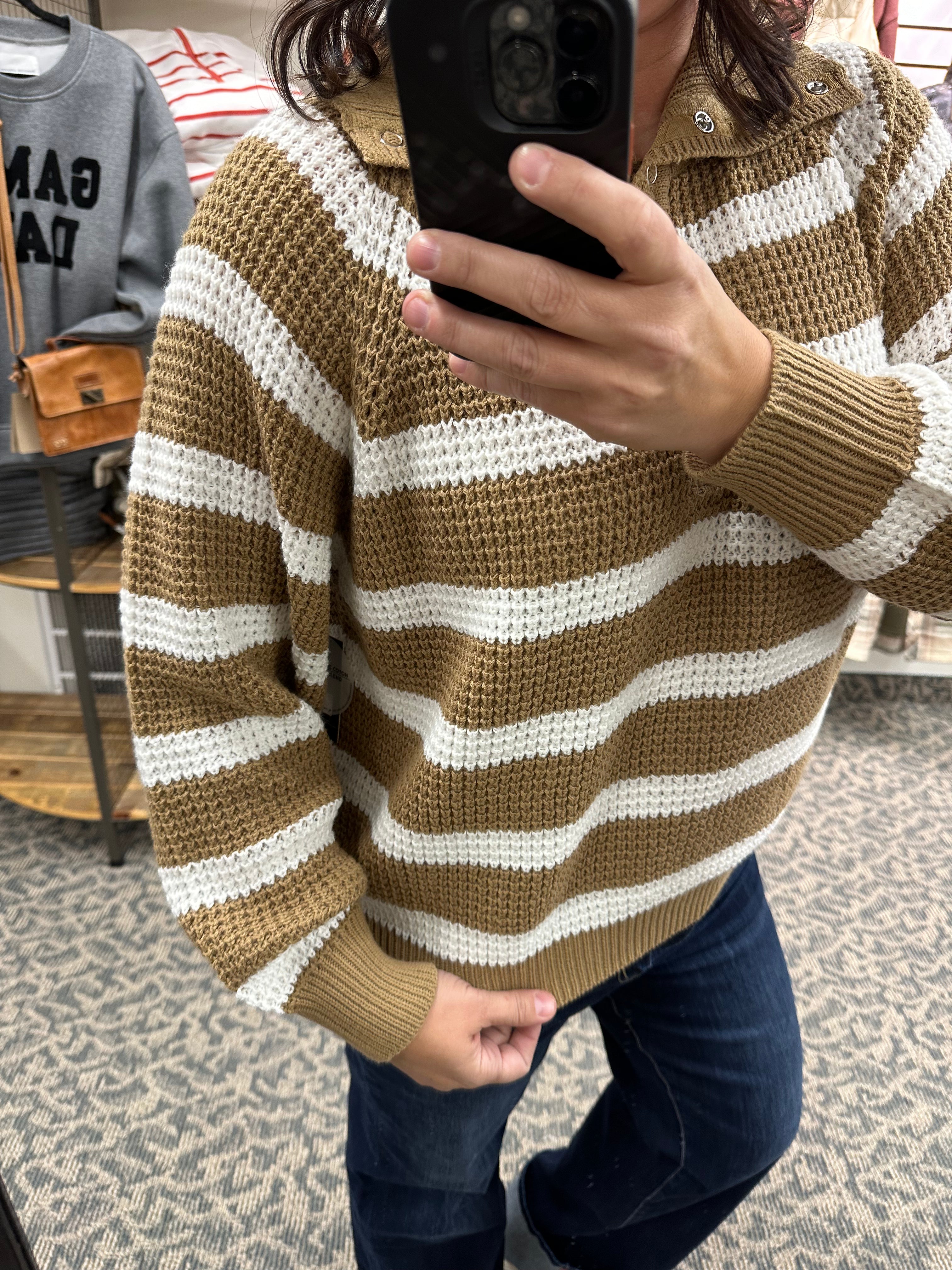Camel Calliope Turtleneck Sweater Top - Sweater RD International
