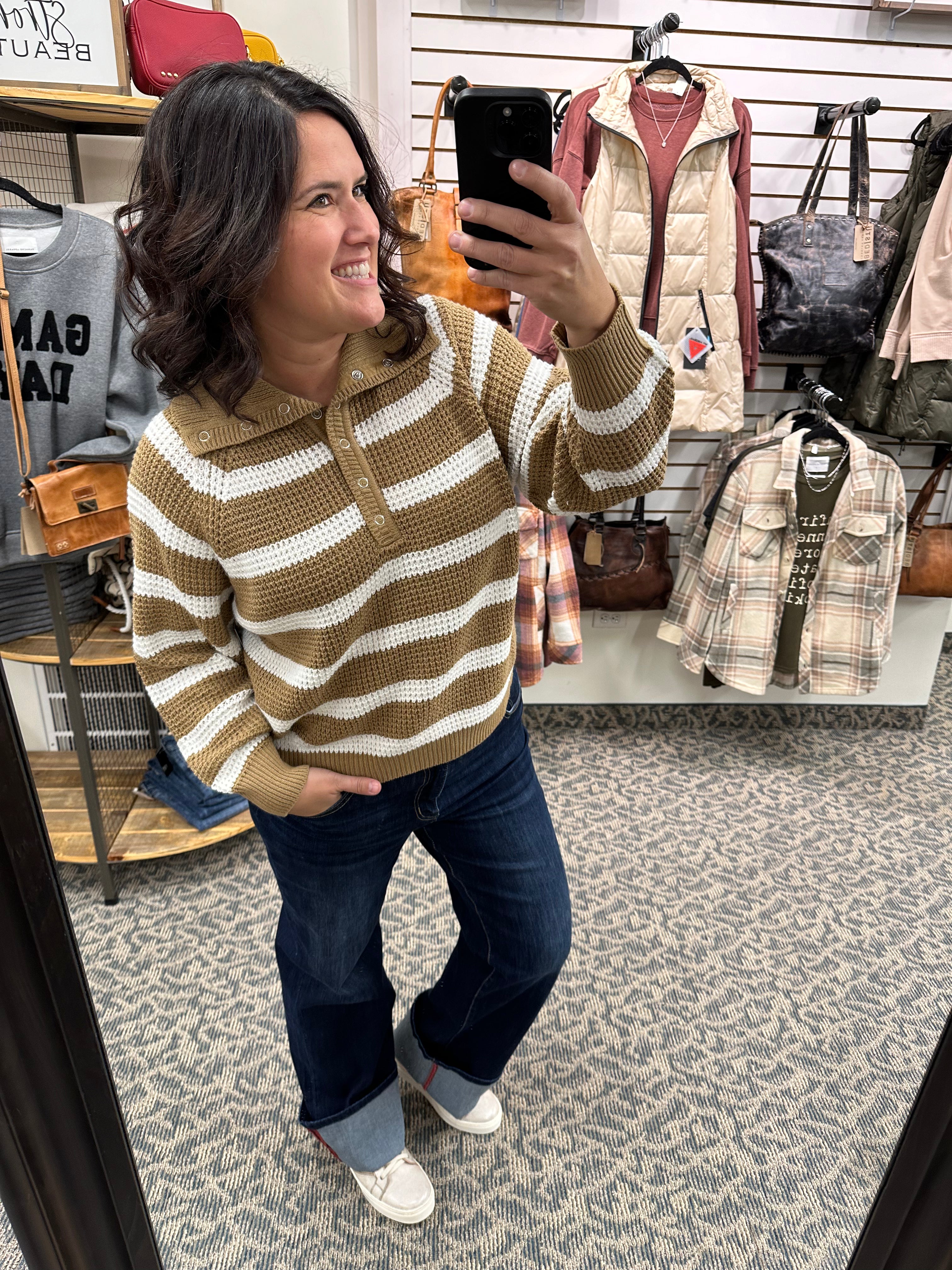 Camel Calliope Turtleneck Sweater Top - Sweater RD International