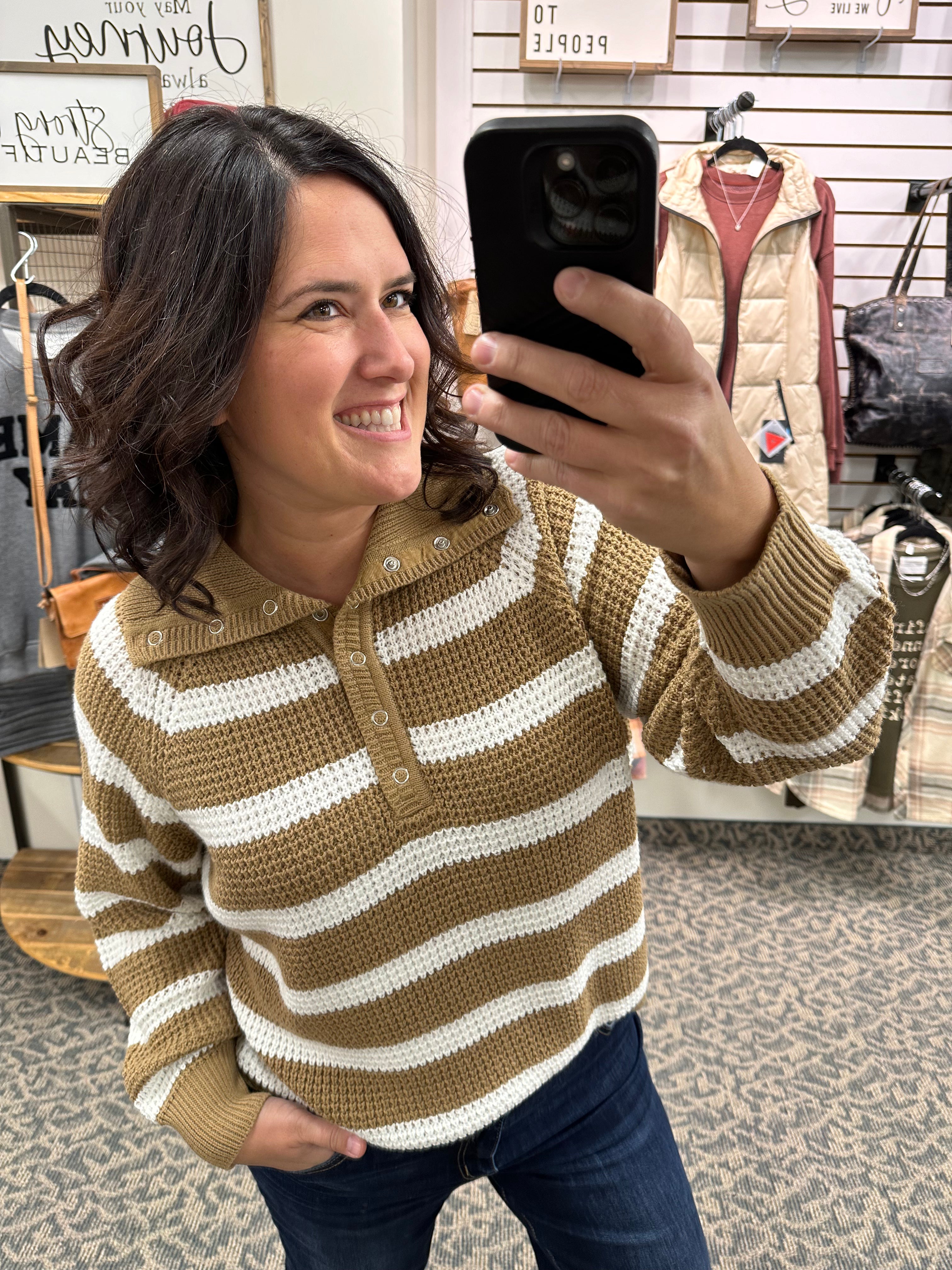 Camel Calliope Turtleneck Sweater Top - Sweater RD International
