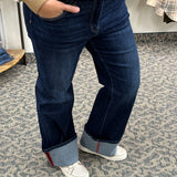 Dark Blue Wide Leg w/cuff (Mica) Bottom- Pants MICA DENIM