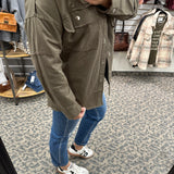 Olive Whiskey Weather Shacket Outerwear- Jackets PANACHE