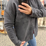 Black Ravenna Shacket Outerwear- Jackets FLAG AND ANTHEM