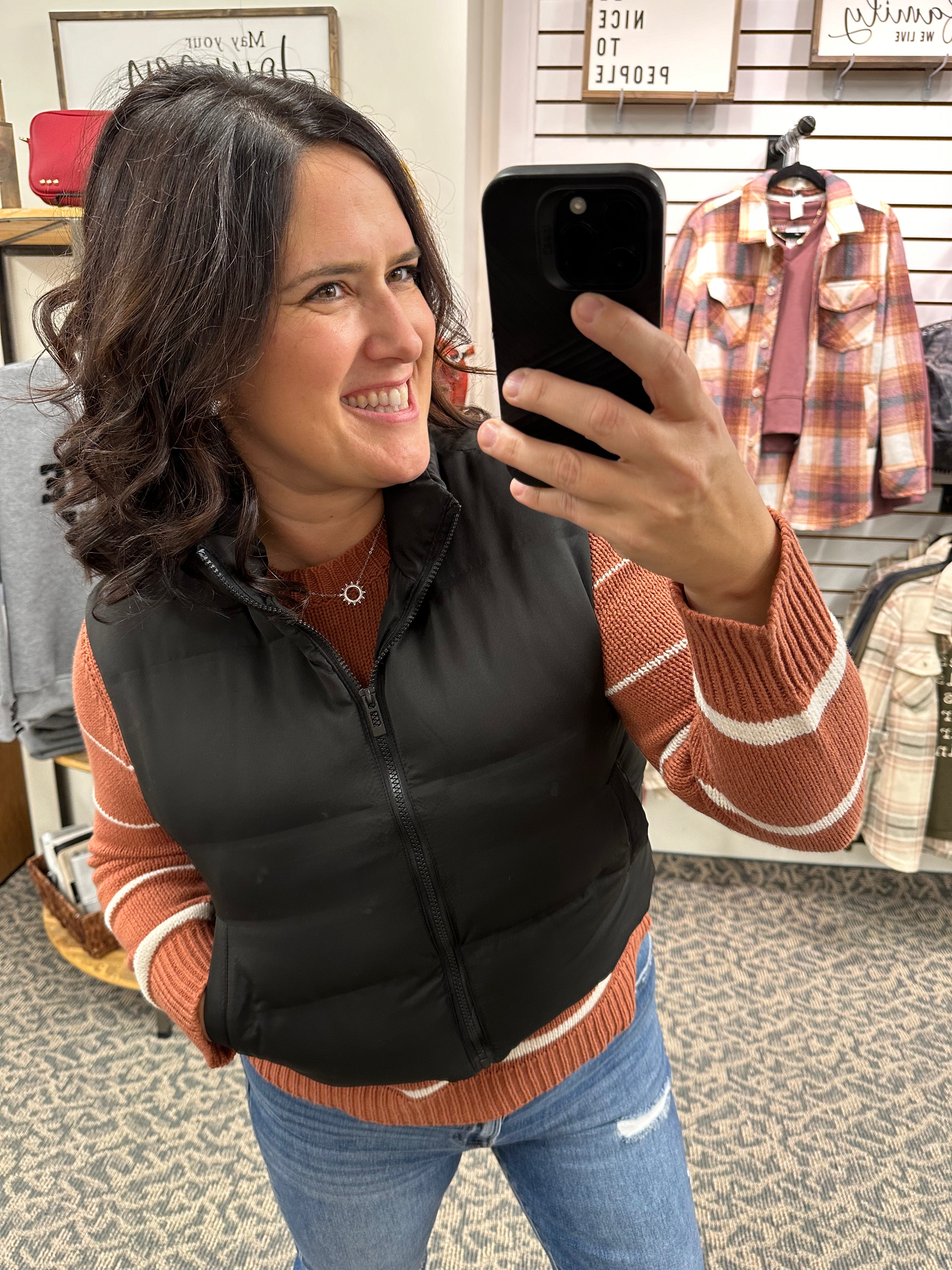 Black Issey Vest Outerwear - Vest THREAD & SUPPLY