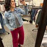Dragon Fruit Meg Wide Leg Pants (KUT) jeans KUT FROM THE KLOTH