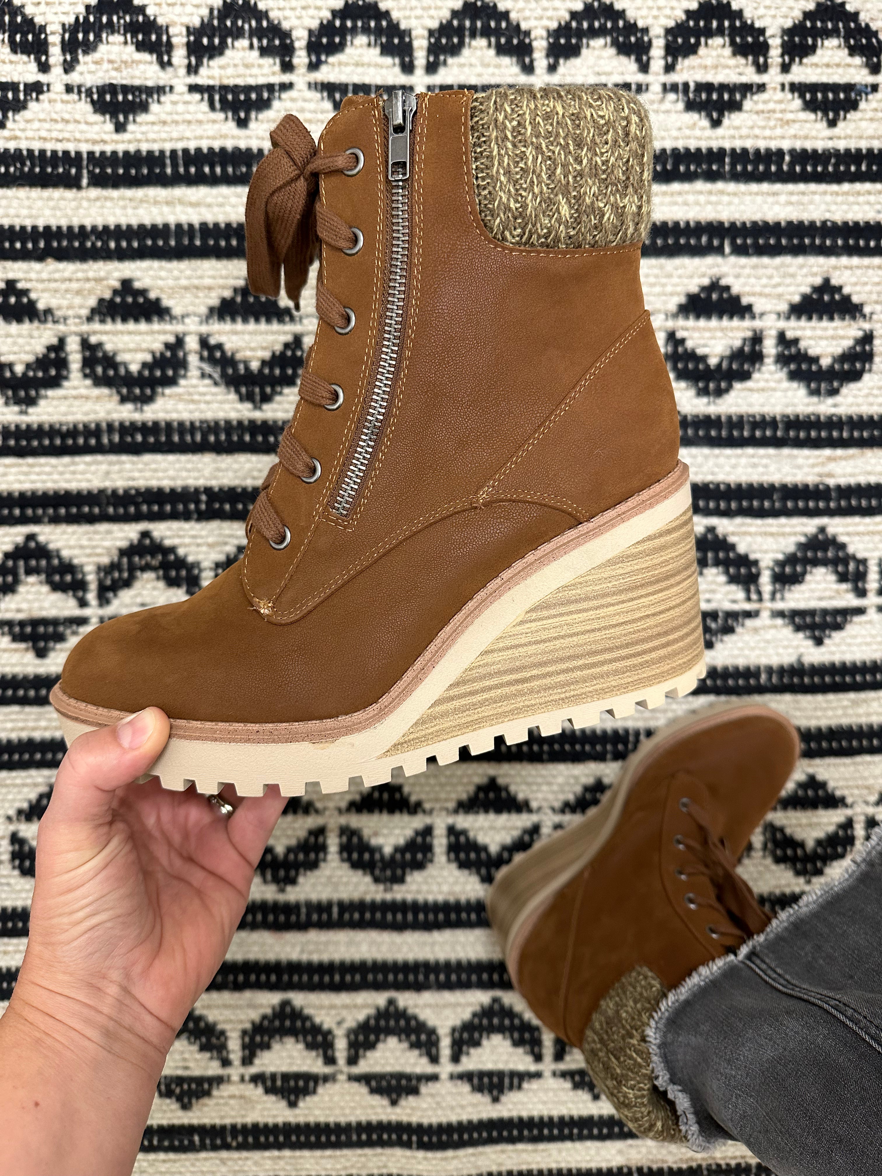 Cognac Chaz Bootie (Mia) Shoes- Boots & Booties MIA