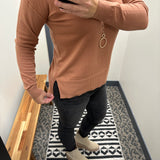 Terracotta Sweater Top Top - Sweater BE COOL