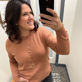 Terracotta Sweater Top Top - Sweater BE COOL