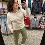 Olive Kiera Barrel Leg Jeans (Kut) Bottom- Pants KUT FROM THE KLOTH