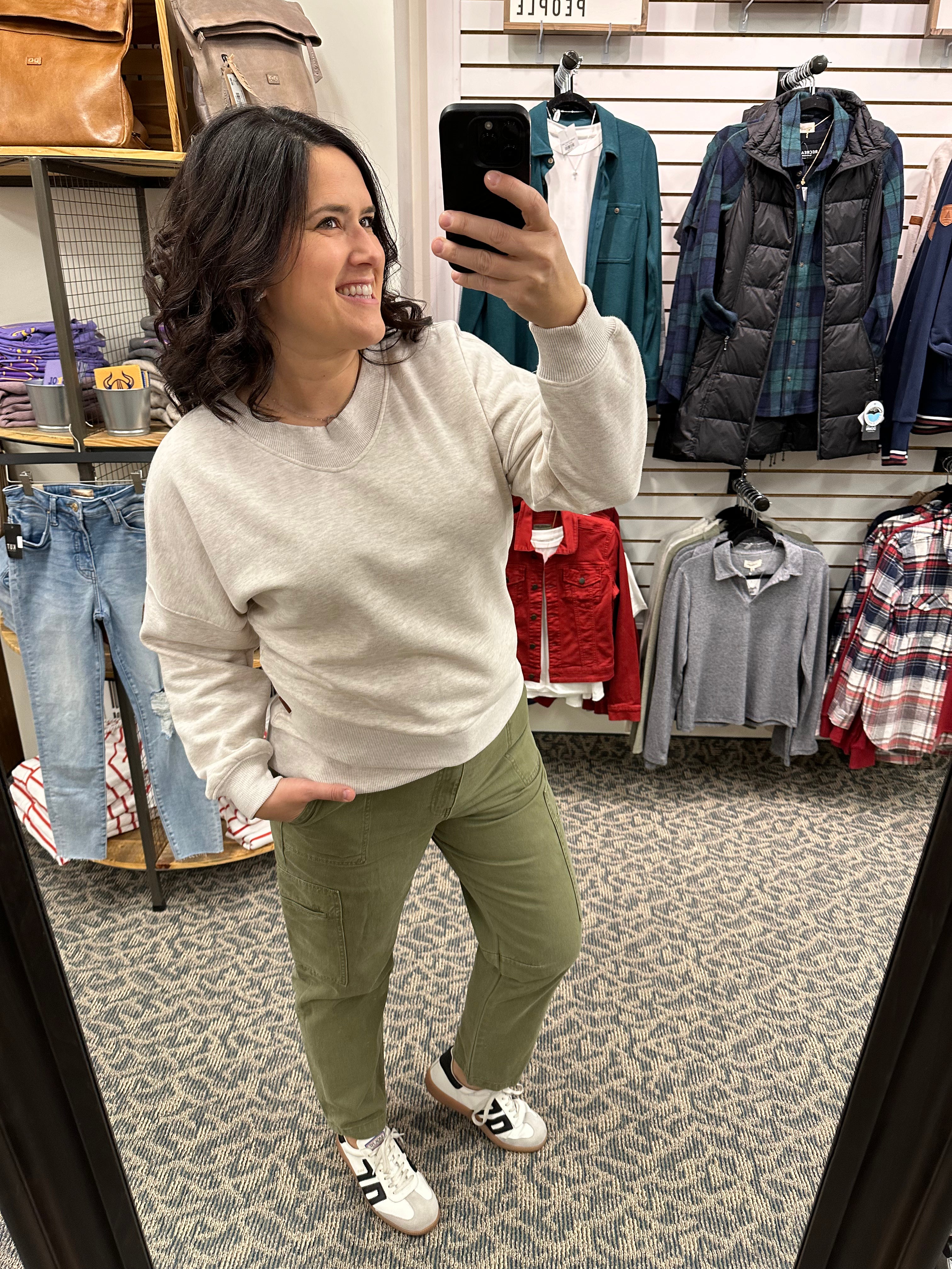 Olive Kiera Barrel Leg Jeans (Kut) Bottom- Pants KUT FROM THE KLOTH