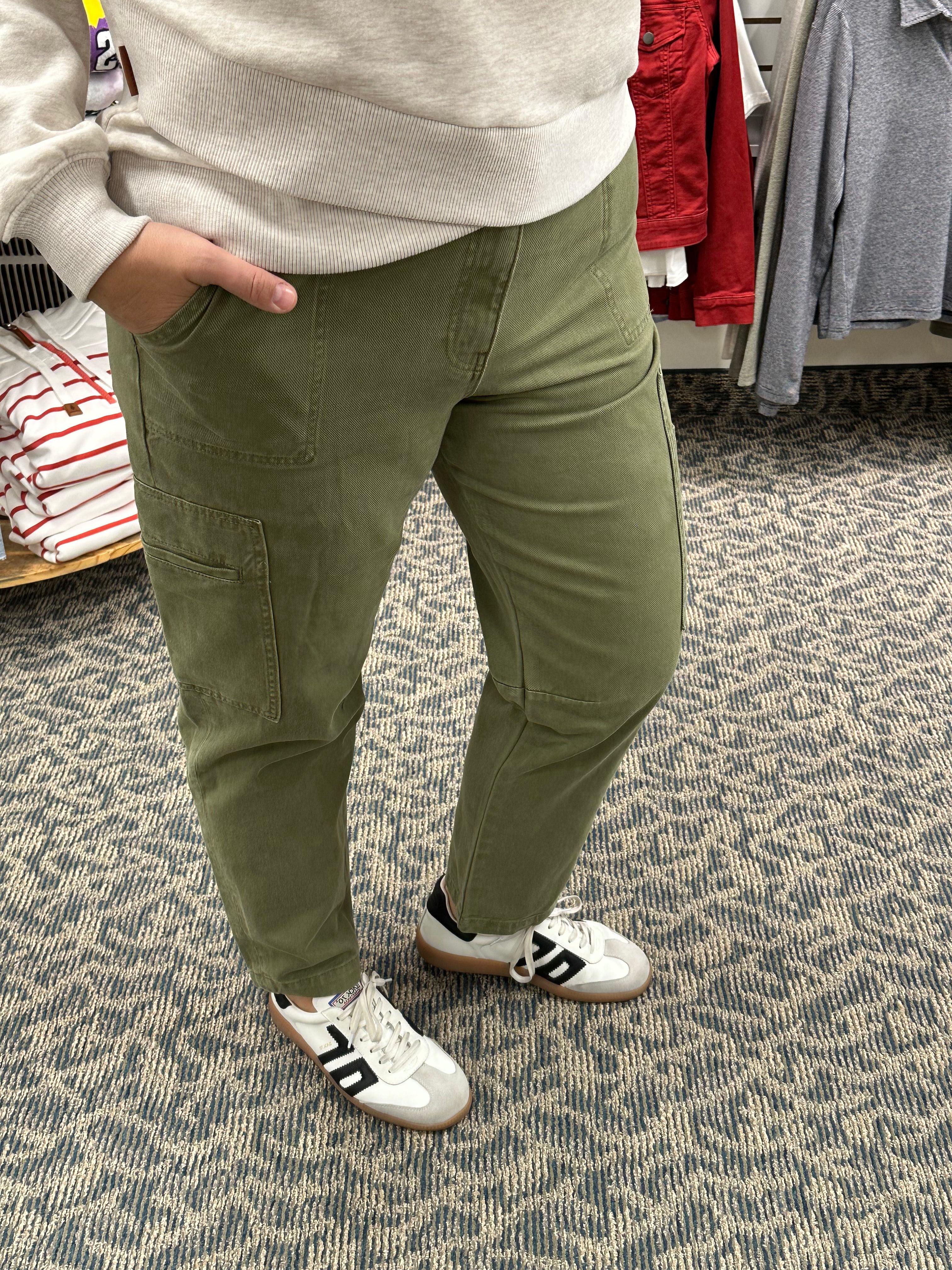 Olive Kiera Barrel Leg Jeans (Kut) Bottom- Pants KUT FROM THE KLOTH