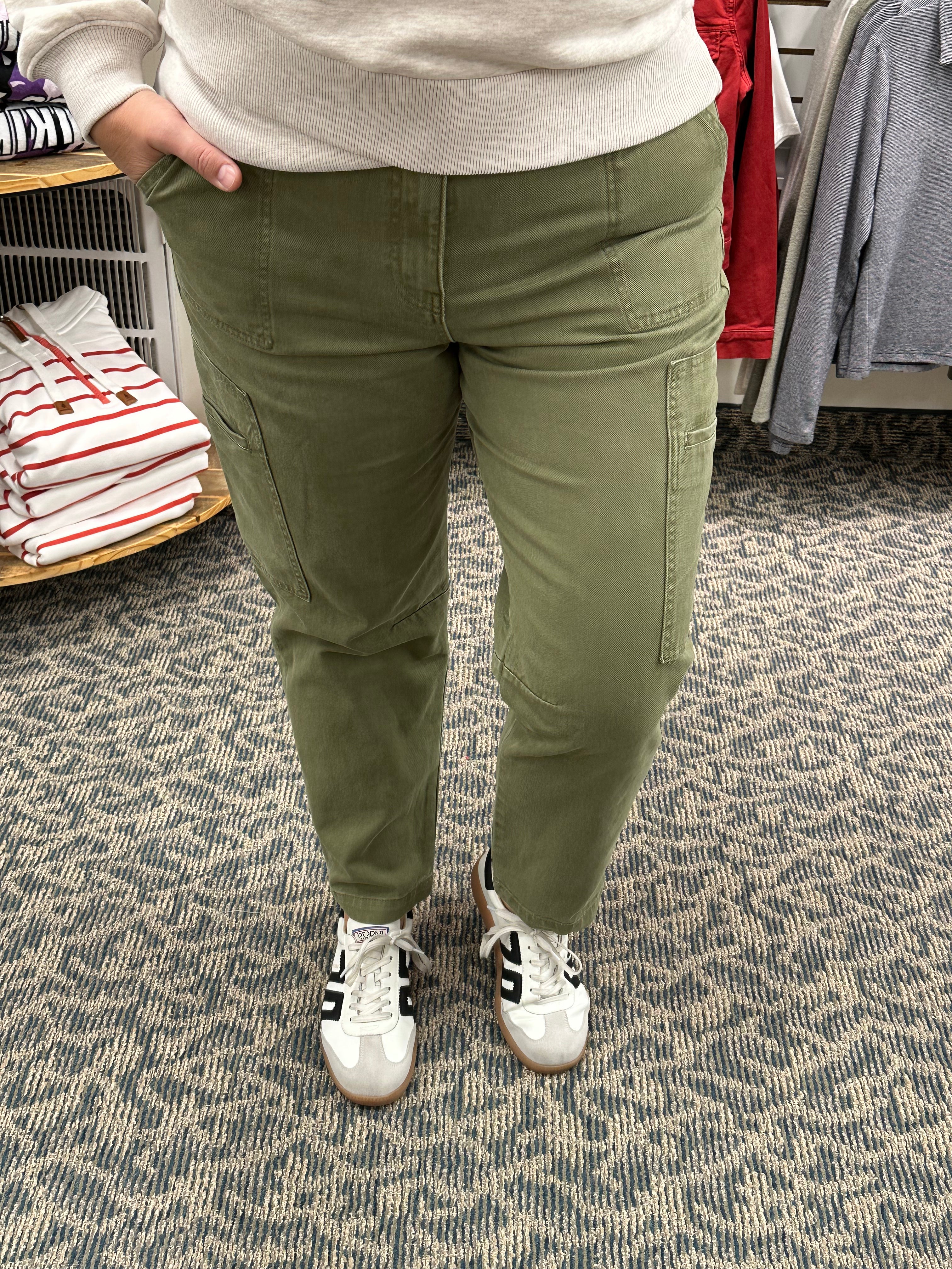 Olive Kiera Barrel Leg Jeans (Kut) Bottom- Pants KUT FROM THE KLOTH