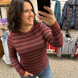 Sable Black Stripe Stacy Top Top - Tee THREAD & SUPPLY