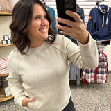 Oatmeal Heather Maxine Top Tops- Sweatshirt THREAD & SUPPLY