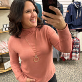 Poppy Mockneck Sweater Top - Sweater BE COOL