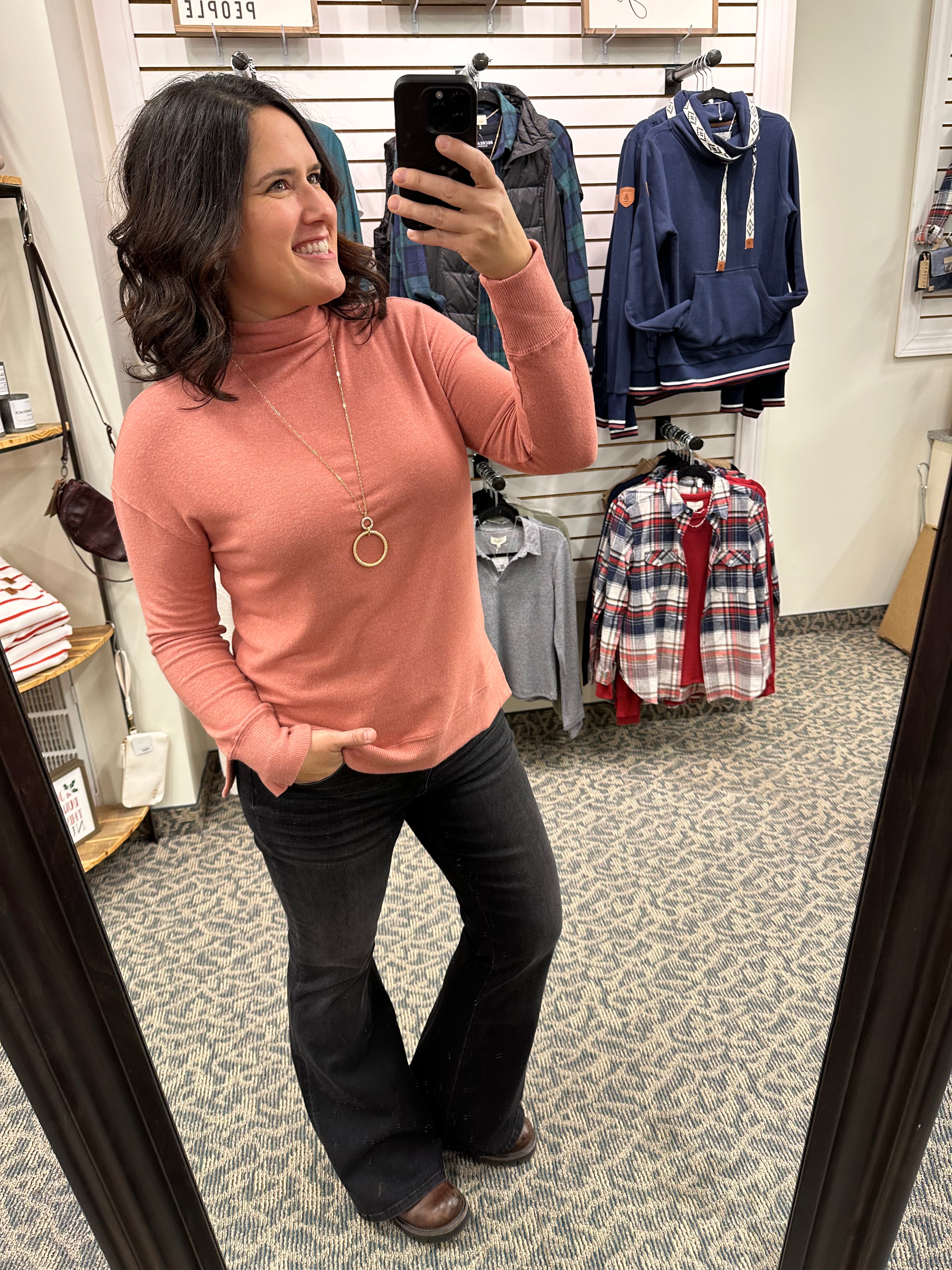 Poppy Mockneck Sweater Top - Sweater BE COOL