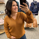 Heather Orange Marigold Sweater Top - Sweater THREAD & SUPPLY