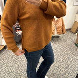 Heather Orange Marigold Sweater Top - Sweater THREAD & SUPPLY