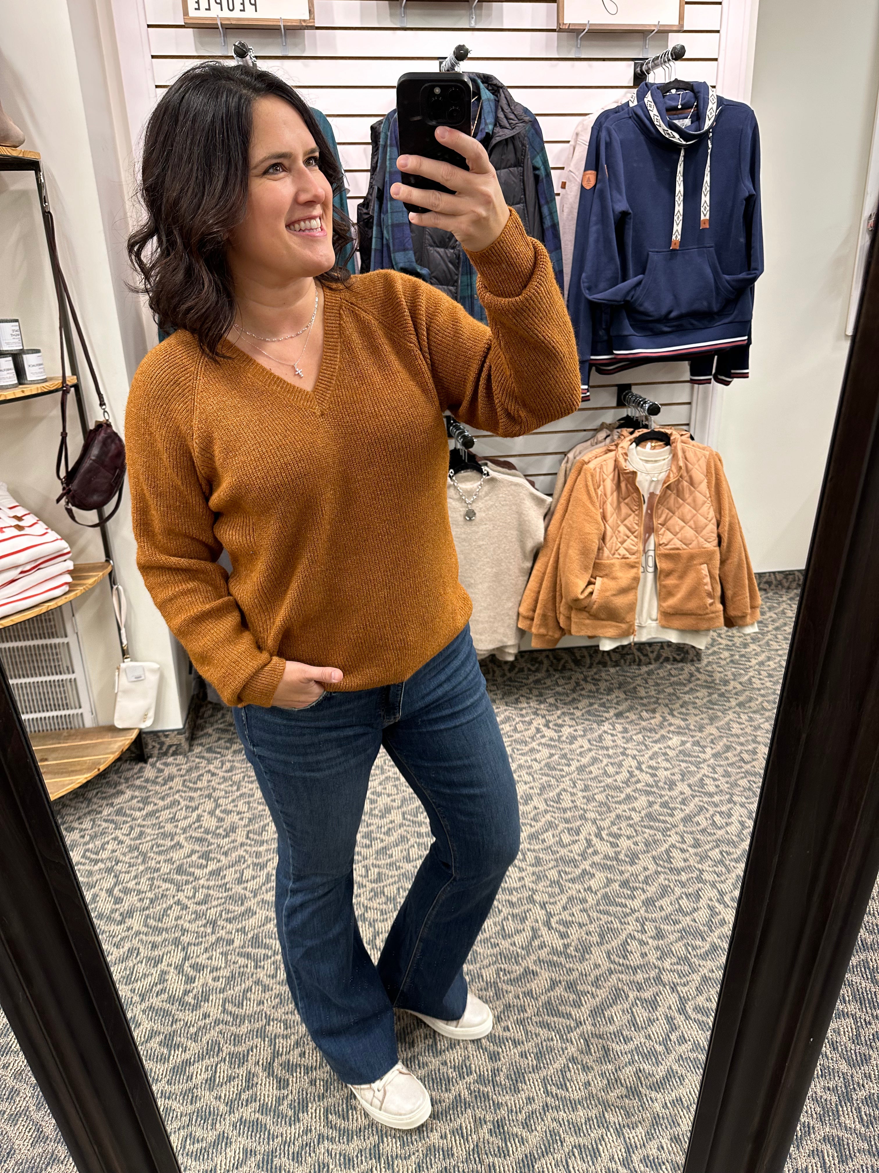 Heather Orange Marigold Sweater Top - Sweater THREAD & SUPPLY