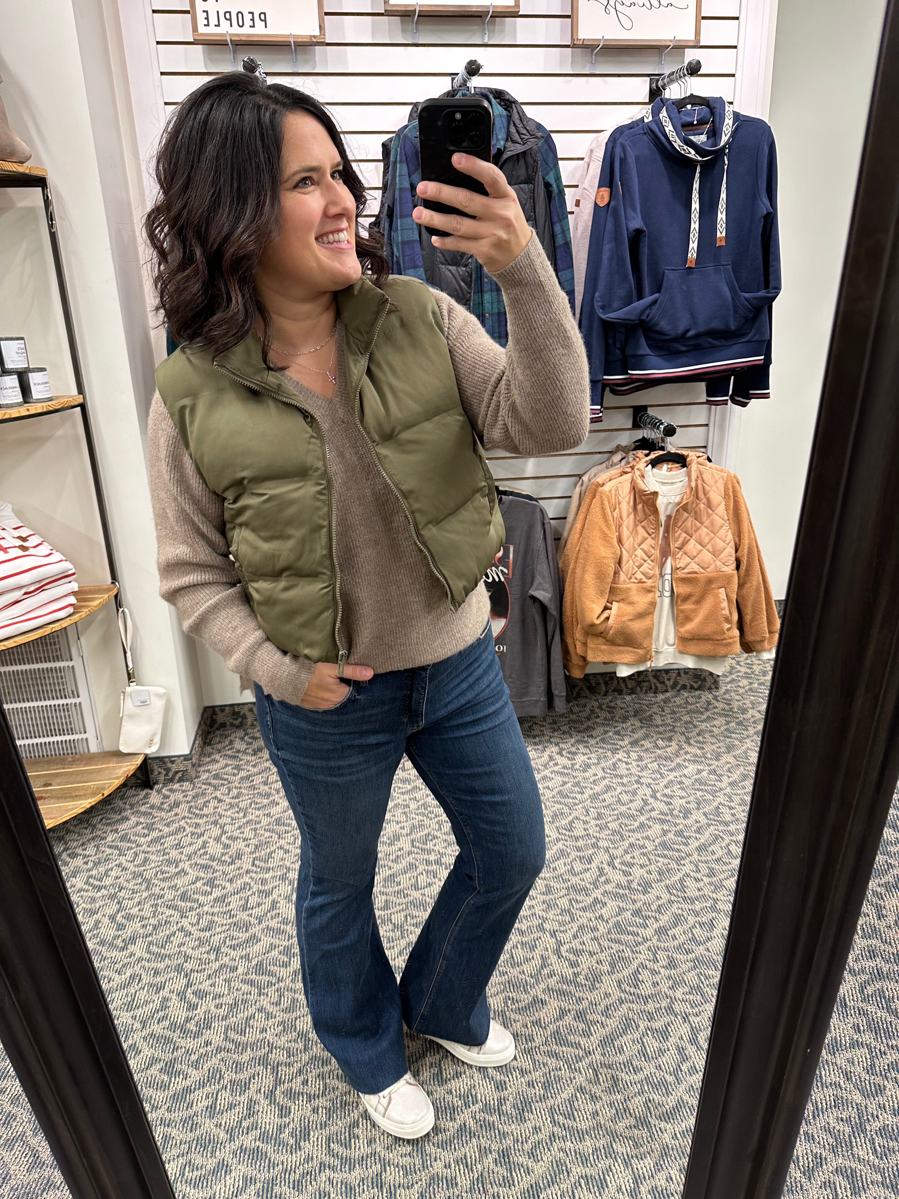 Olive Issey Vest Outerwear - Vest THREAD & SUPPLY