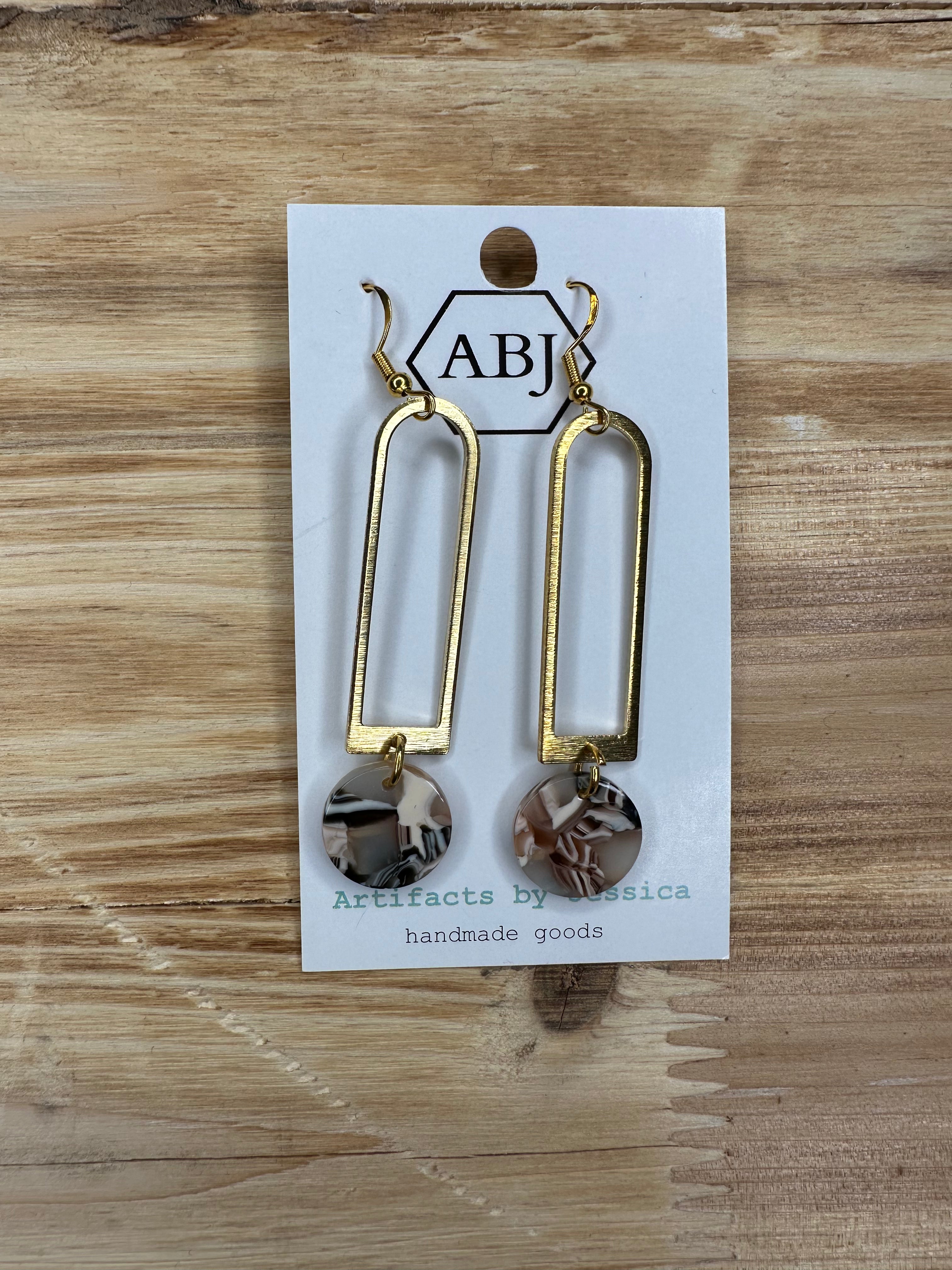 Long Black Gold Multi Earrings Jewelry - Earrings ARTIFACTS JESSICA LYNCH