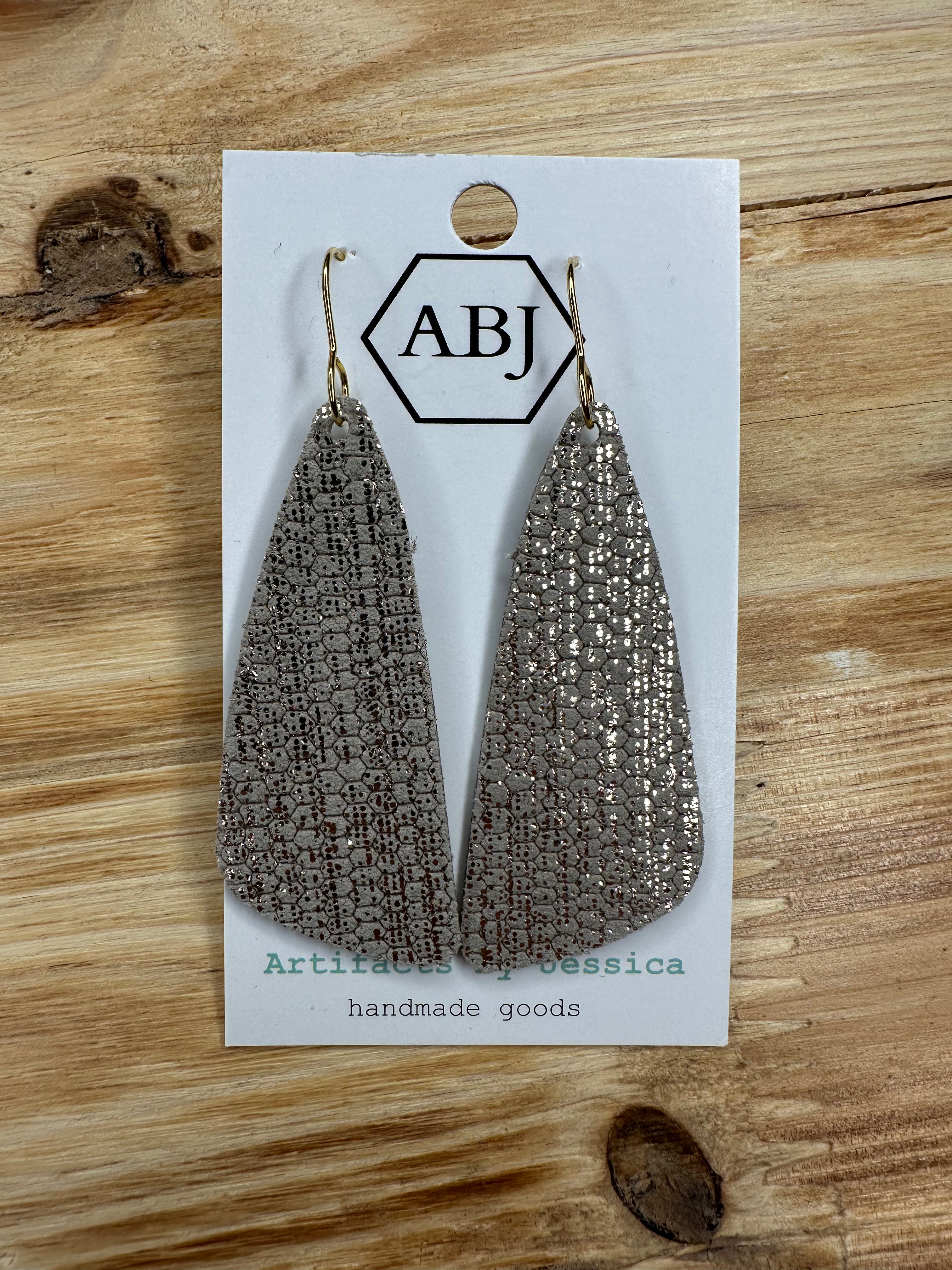 Cream Gold Shimmer Earrings Jewelry - Earrings ARTIFACTS JESSICA LYNCH