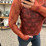 Brick Lace Long Sleeve w/thumbholes Tops- Blouses HEM & THREAD