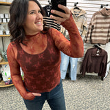 Brick Lace Long Sleeve w/thumbholes Tops- Blouses HEM & THREAD
