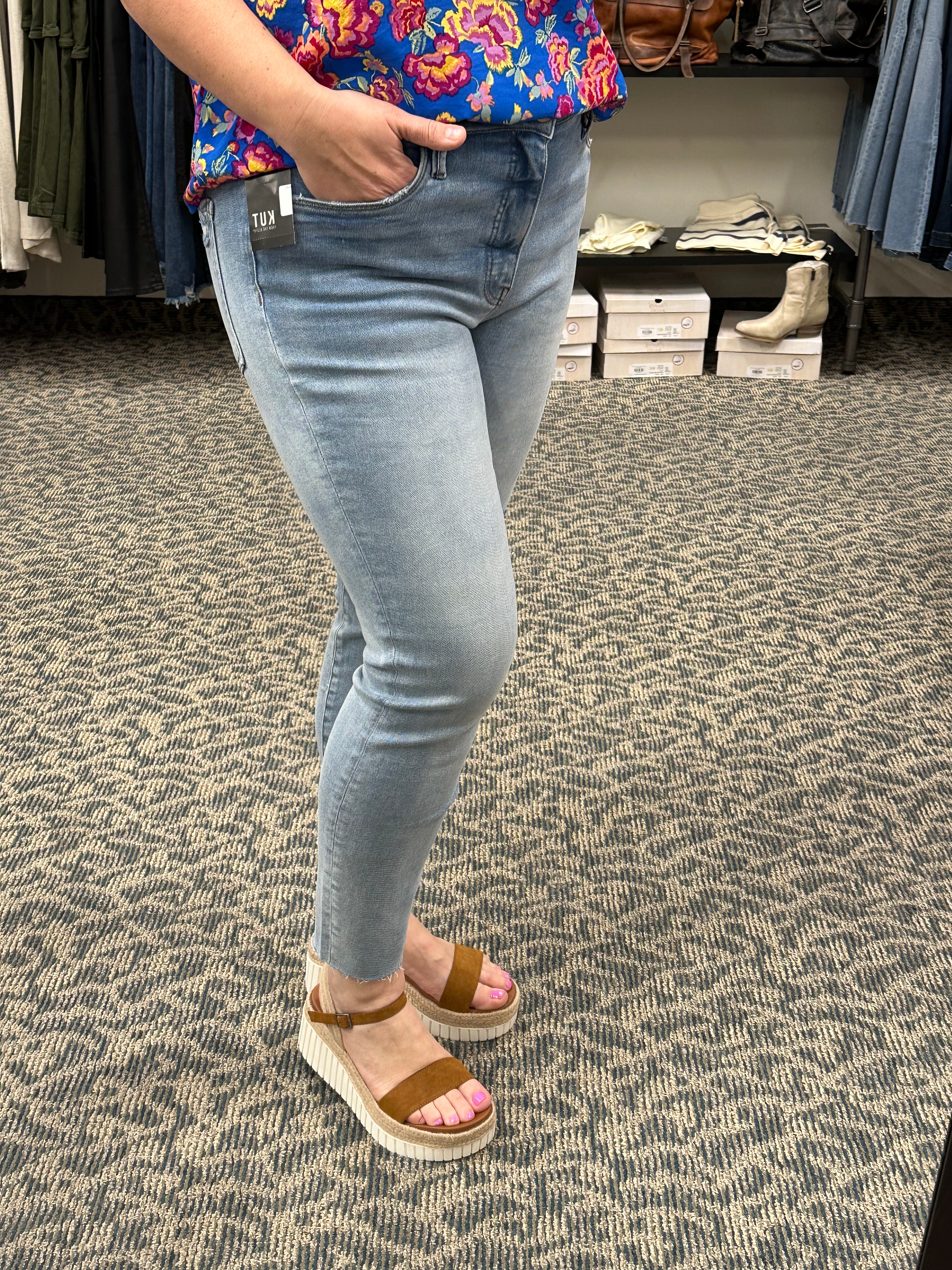Charlize Revelation Light Wash Fab Ab (KUT) jeans KUT FROM THE KLOTH