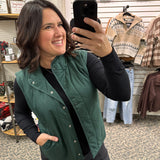 Evergreen Thin Padded Vest Outerwear - Vest STACCATO