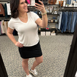 White Tatiana Tee Top - Tee THREAD & SUPPLY