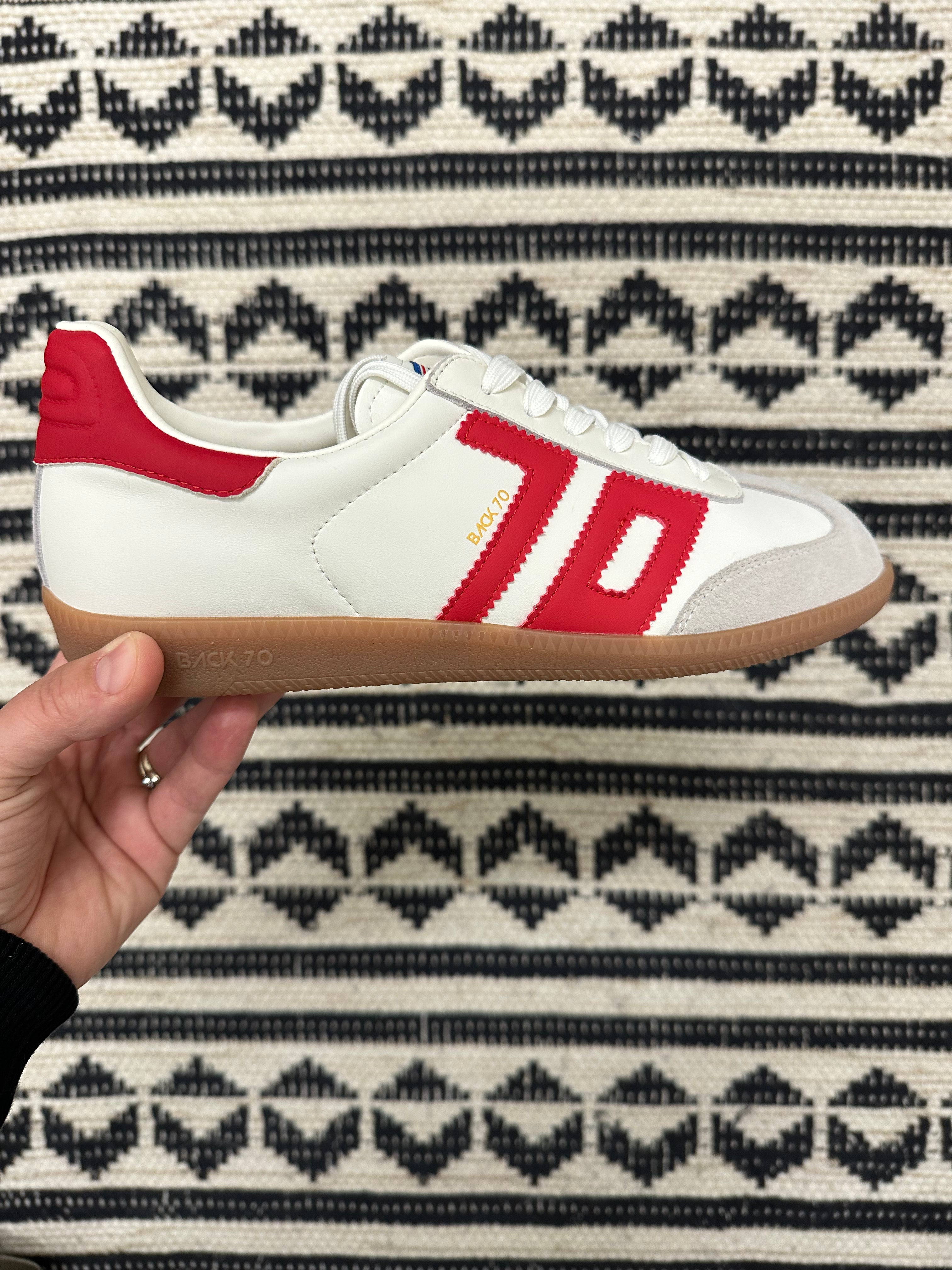 CLOUD White/Red Sneaker Shoes - Sneaker Back 70