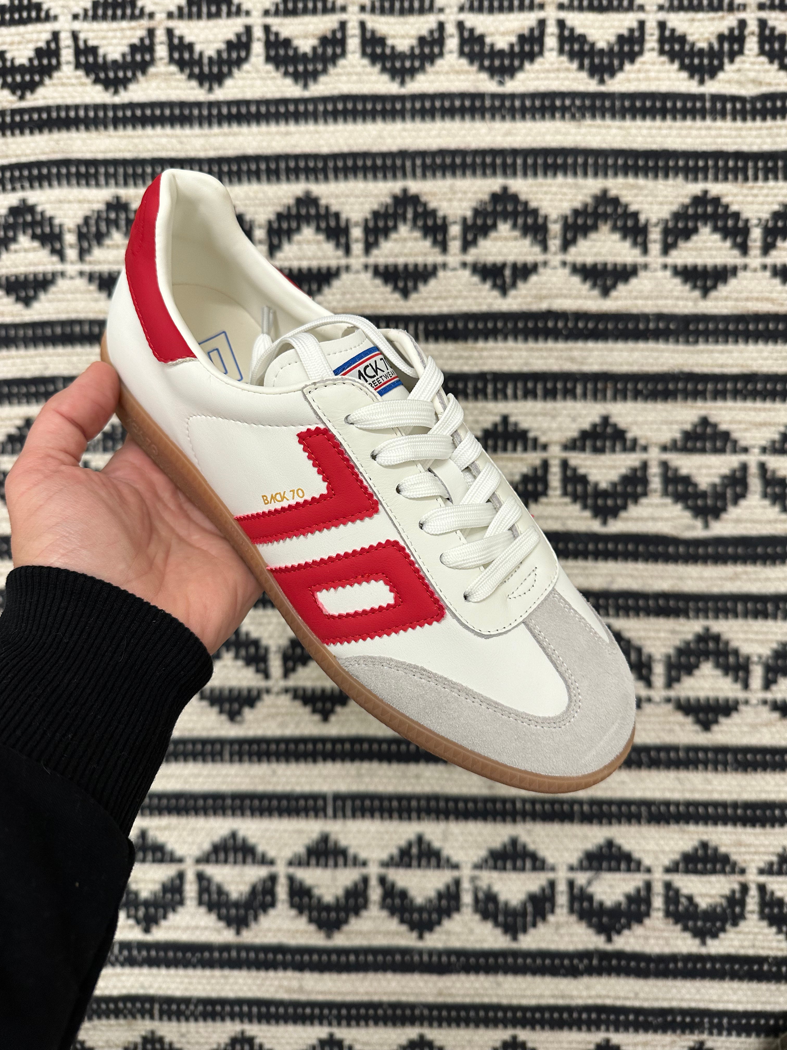 CLOUD White/Red Sneaker Shoes - Sneaker Back 70