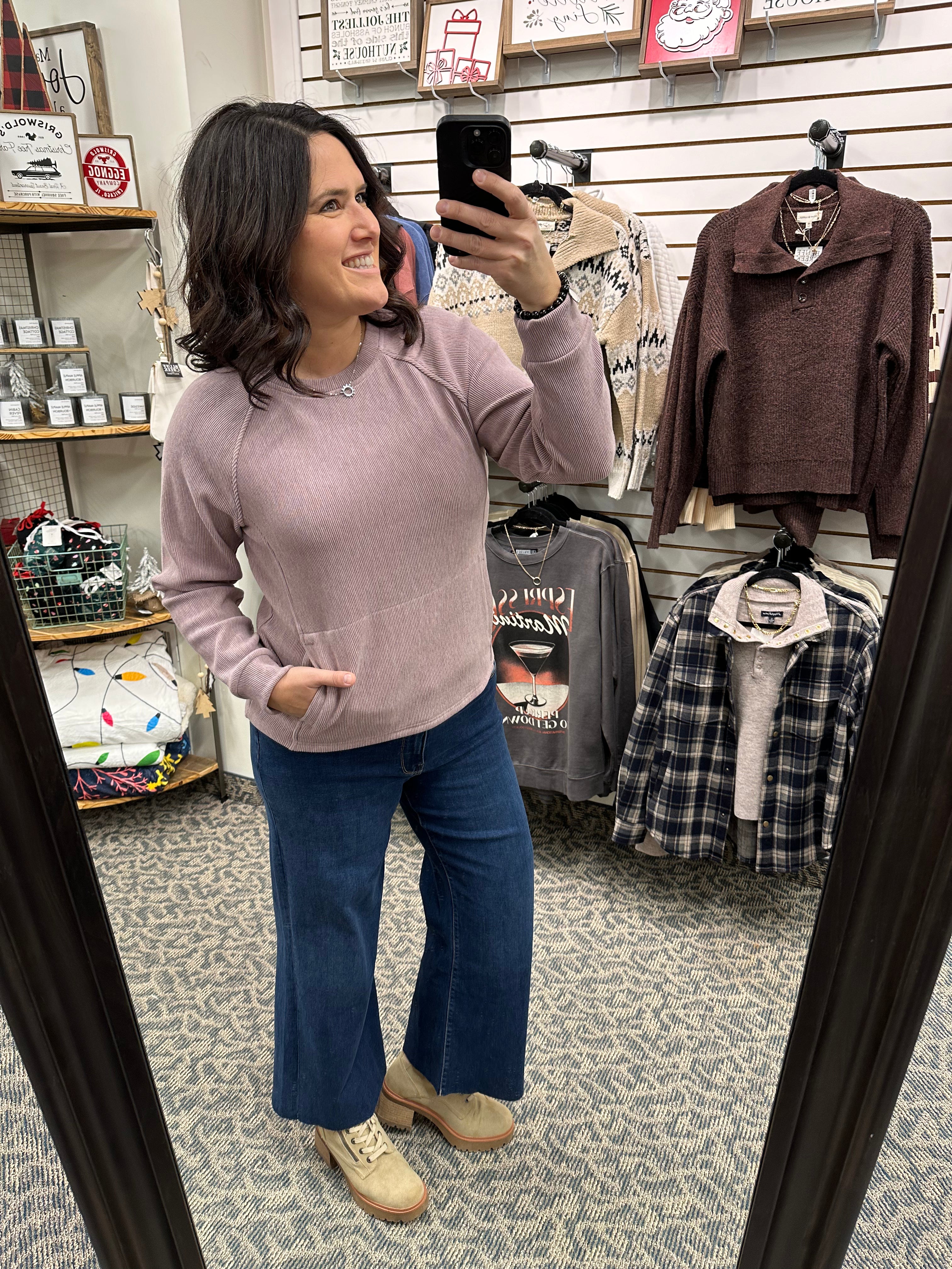 Purple Dove Maxine Top Tops- Sweatshirt THREAD & SUPPLY