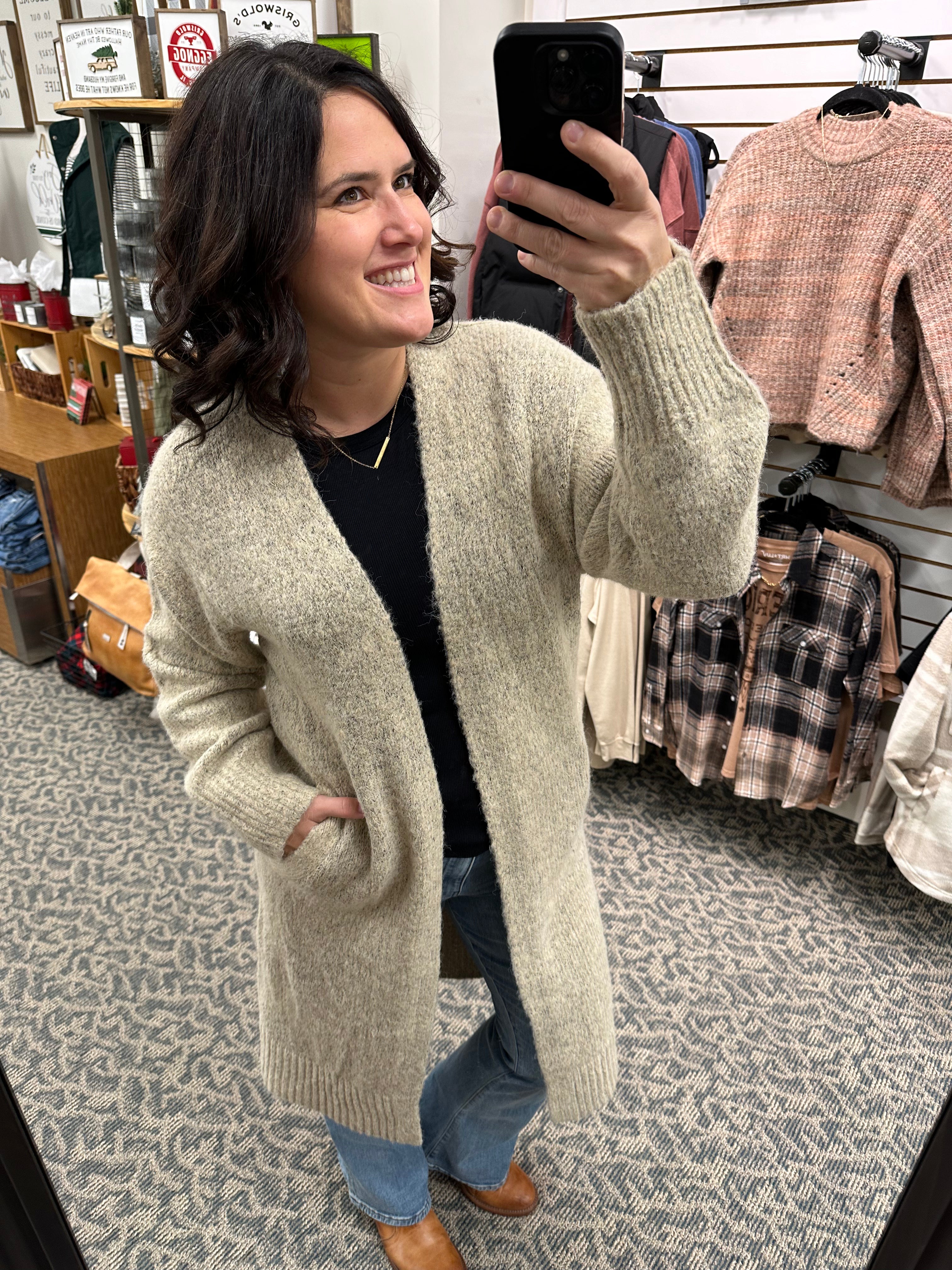 Sand Cardigan Sweater Top - Sweater Mystree